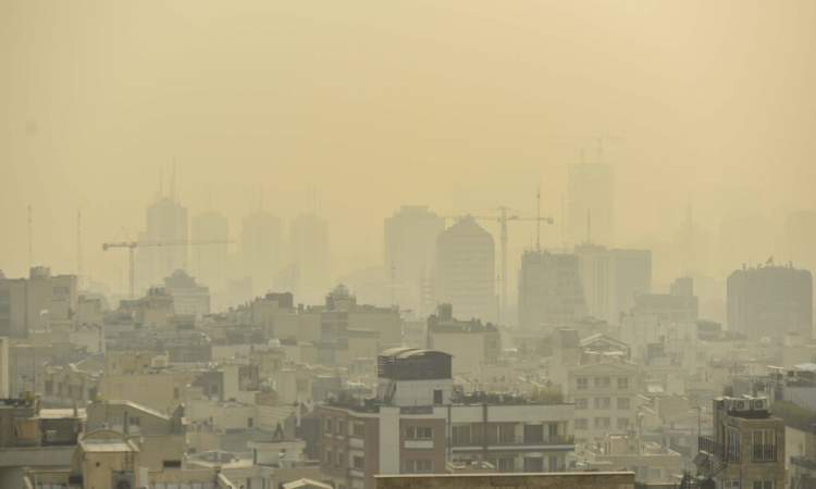 کیفیت هوای تهران در وضعیت «قرمز»