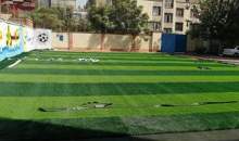 نصب چمن مصنوعی در دبیرستان الهی منطقه۱۶